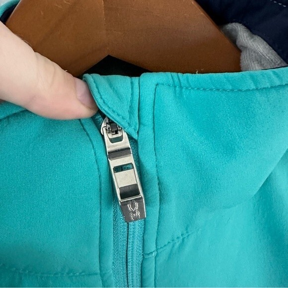 Spyder Blue Athletic Full-Zip Soft Shell Jacket Size Medium - Picture 7 of 16